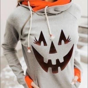Grey halloween hoodie